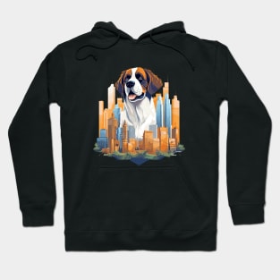 Saint-Bernard Dog Pet Animal Beauty Nature City Discovery Hoodie